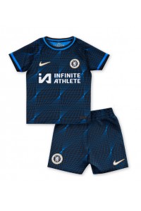 Fotbalové Dres Chelsea Dětské Venkovní Oblečení 2023-24 Krátký Rukáv (+ trenýrky)